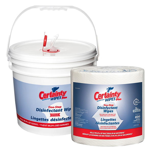 Plus Disinfectant Wipes (800 count + bucket)