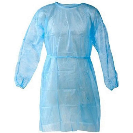Isolation Gown AAMI Level 2, Bag of 10 Gowns (6 Bags in a Case)