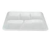 Bagasse - 5 Compartment Plate