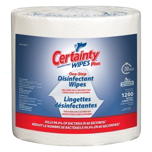Plus Disinfectant Wipes (1200)- * 2 Rolls /Case