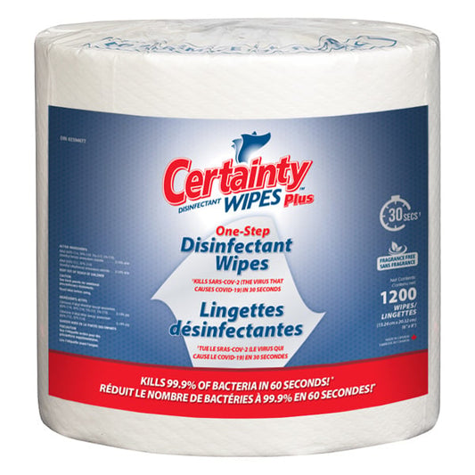 Plus Disinfectant Wipes (1200)- * 2 Rolls /Case