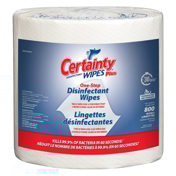 Plus Disinfectant Wipes (800)- * 2 Rolls /Case