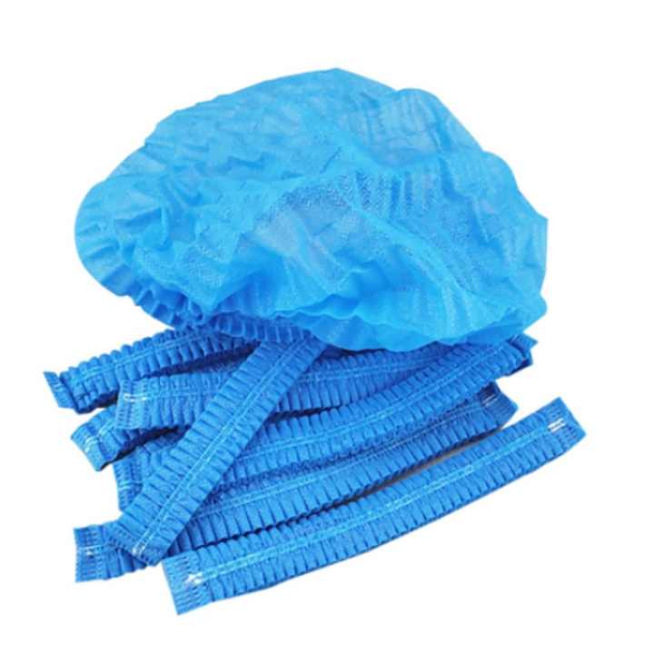 Bouffant Caps - Pleated, Breathable Non-Woven Polypropylene, Latex-Free (21"/24"/28") Packaging: Bags of 100 (10 Bags in a Case)