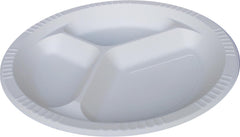 Corn Starch 10 Inch Round Plate - 3 Compartment