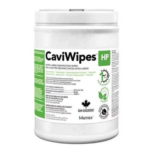 CaviWipes HP Size X-Large 65/Can - 12 Canisters/Case