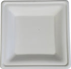 8" Deep Square Plate - Bagasse