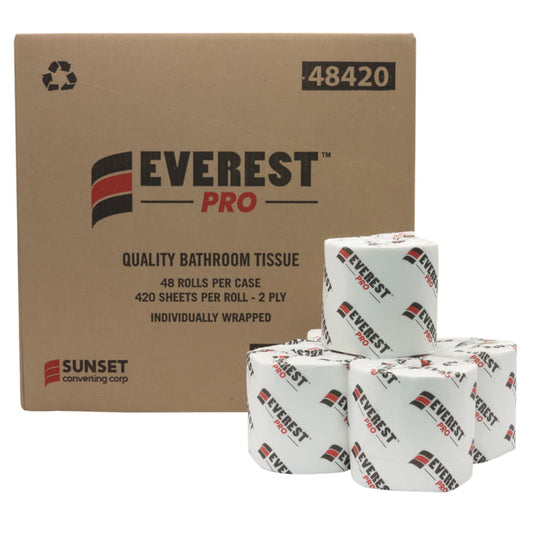 Everest Pro - 2 Ply Wrapped Toilet/Bathroom Tissue, 48Rl/Cs - 48420