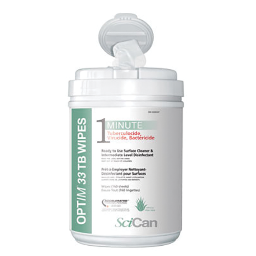 Optim 33TB Wipes, Aloe, 160/Can - 12 Canisters/Case