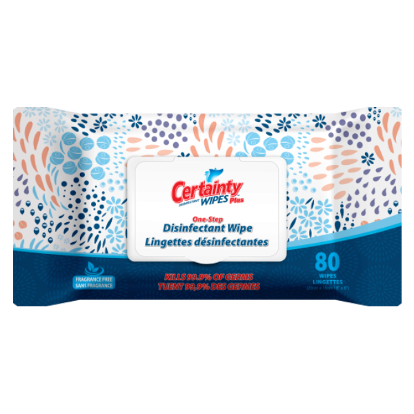 Plus Disinfectant Wipes (80 count flat pack)- * 12 Pack /Case