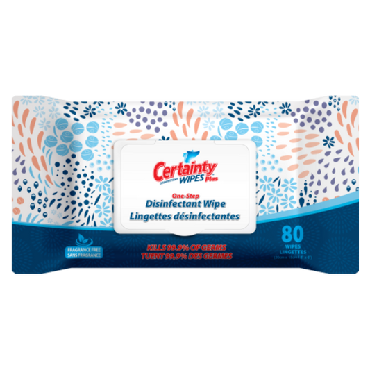 Plus Disinfectant Wipes (80 count flat pack)- * 12 Pack /Case