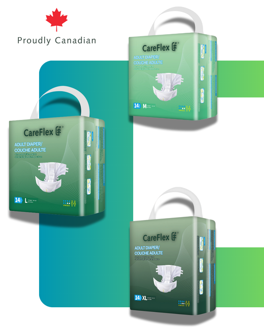 CareFlex Briefs – 14Pcs/Bag * 8 Bags/Case