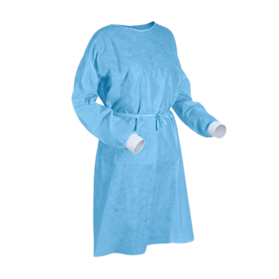 Isolation Gown AAMI Level 2, Bag of 10 Gowns (6 Bags in a Case)