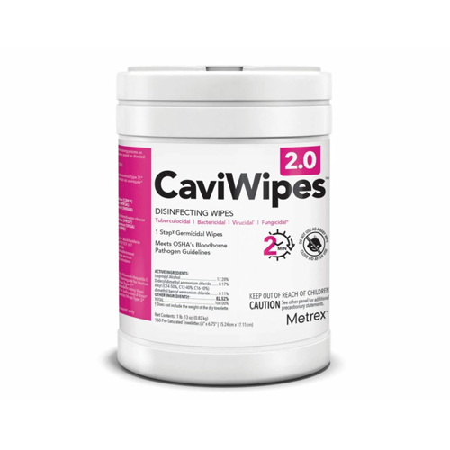 CaviWipes 2.0 (6" x 6.75"), 160/Can - 12 Canisters/Case