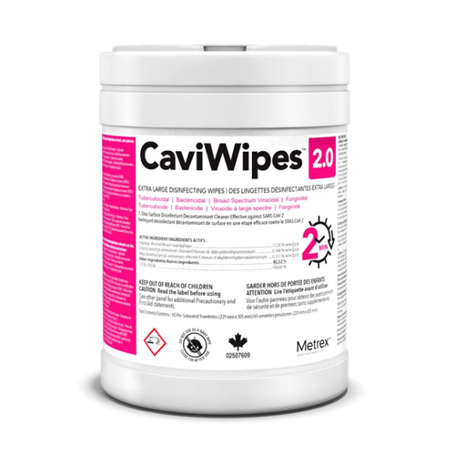 CaviWipes 2.0 XL (9" x 12"),  65/Can - 12 Canisters/Case