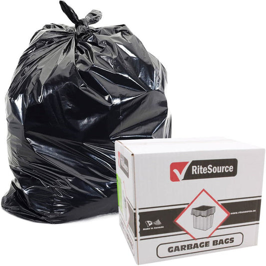 42" x 48" Strong Black Garbage Bags-125/Cs