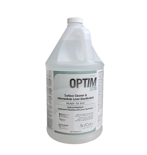 Optim 33TB 4L, 1 Minute Disinfectant Bottle, Unscented- 4Jugs/Case