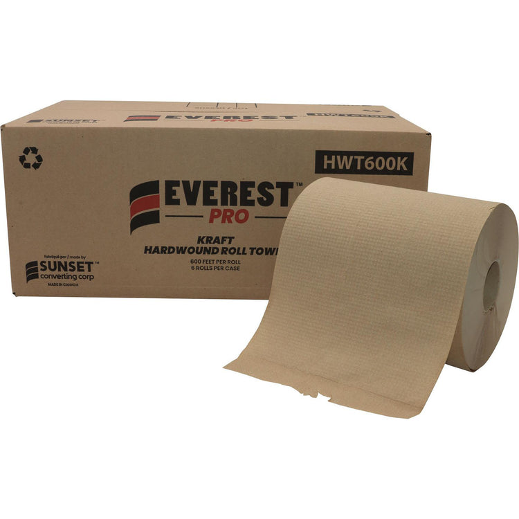 Everest Pro - 600 Feet Kraft Roll Towel, 6 Rl/Cs - HWT600K