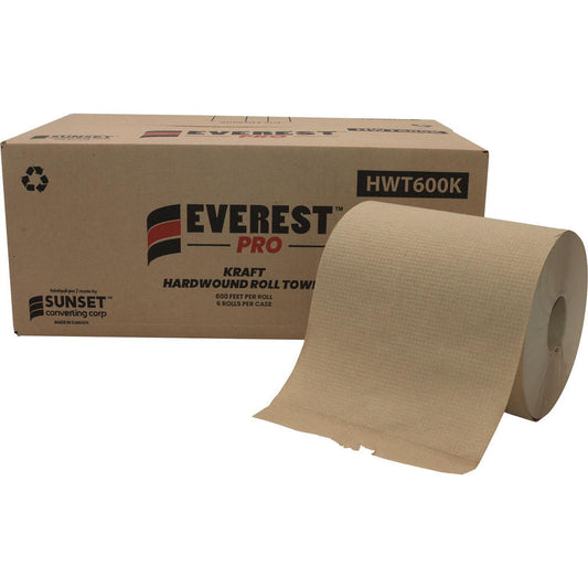 Everest Pro - 600 Feet Kraft Roll Towel, 6 Rl/Cs - HWT600K