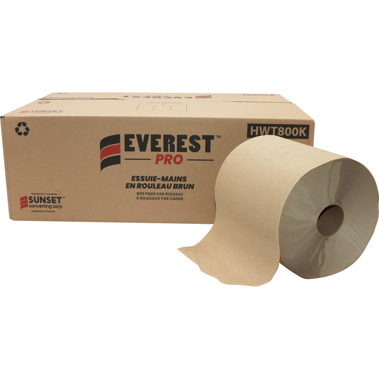 Everest Pro - 800 Feet, 7.85" x 800" Kraft Roll Towel, 6 Rl/Cs - HWT800K
